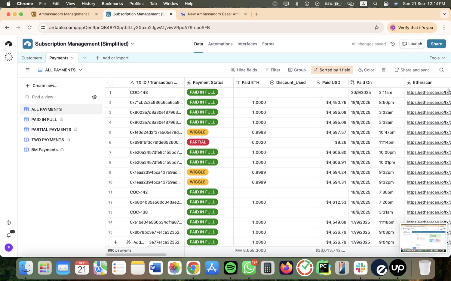 Crypto Affiliate & Subscription Ops - Airtable, Make, Zapier screenshot 8